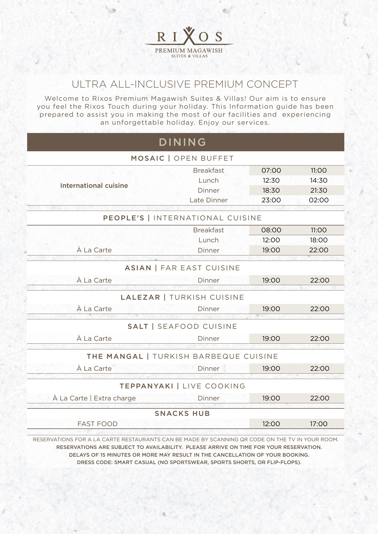 Ultra All Inclusive page 1